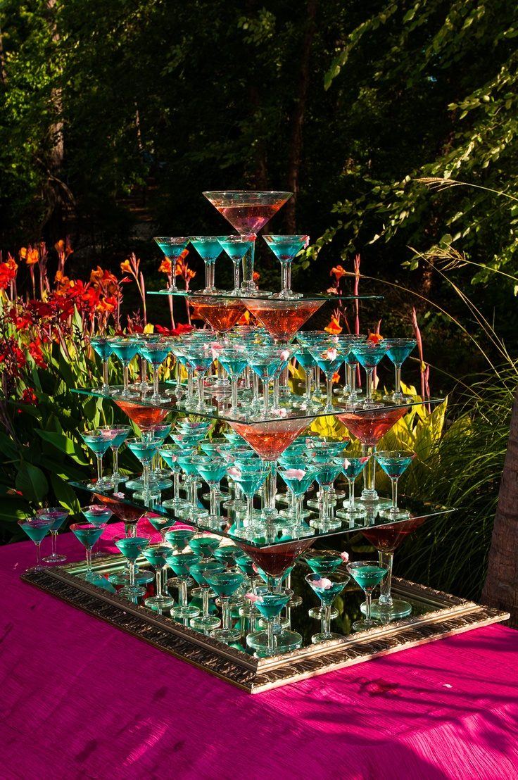 Martini tower, outdoors